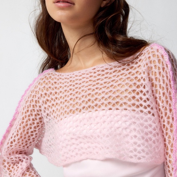 Pink Crochet Top - Picture 2 of 3